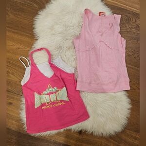 Vintage Pink Tank Tops Set